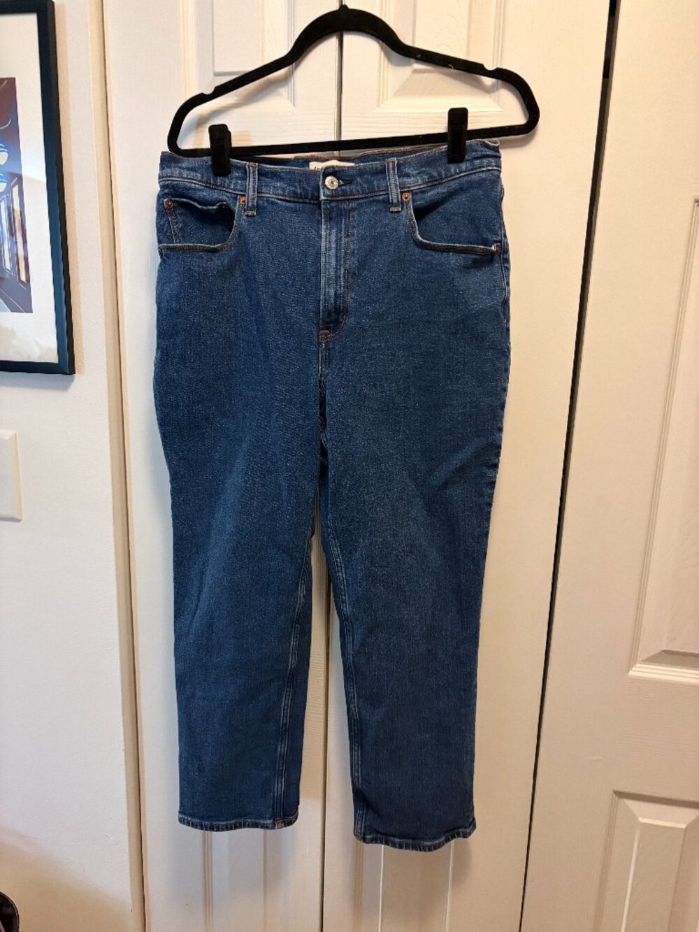 Abercrombie & Fitch The Ankle Straight Ultra High Rise Jeans — 14S / 32 — Short